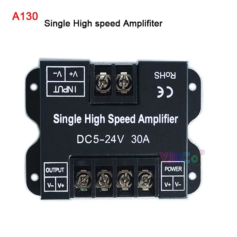 

5V~24V 12V 30A monochrome led strip Single High speed Amplifiter power Signal Repeater,Single color light bar Knob dimmer switch