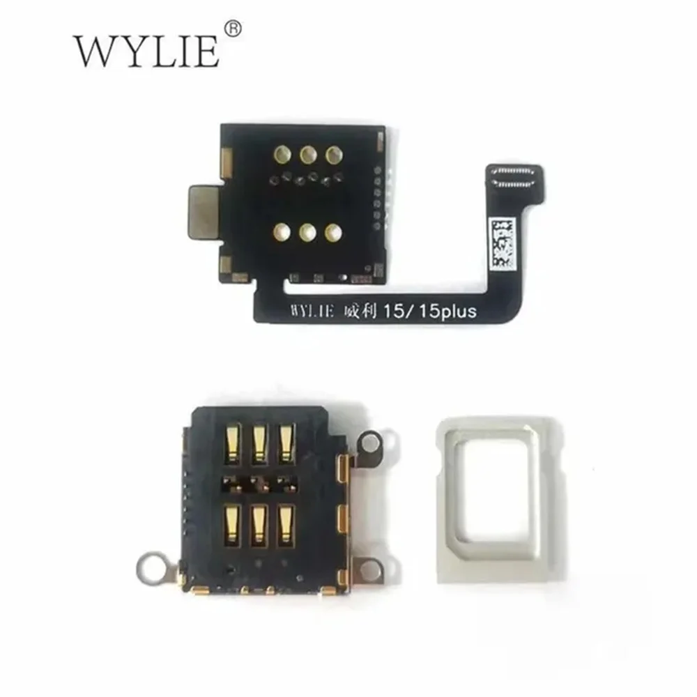 WYLIE 16 Pro Max  Dual Card to Single Card Cable for iPhone 15 14 plus pro max Esim to Dual SIM Need Separation No Damage Flex