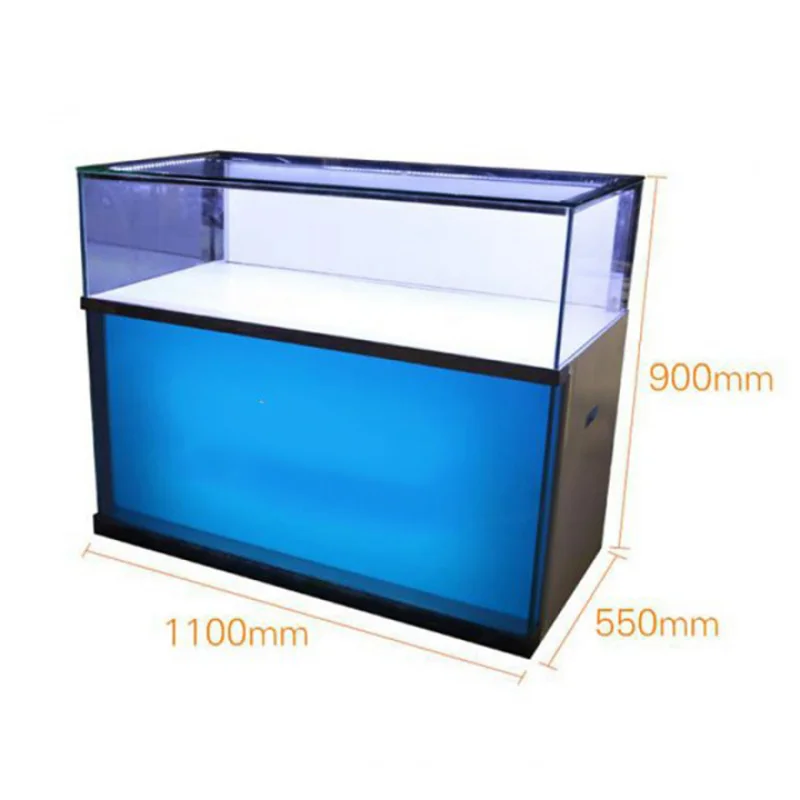 (Kunden spezifisch) moderne Handy-Innendekoration Custom Store Display Leuchte Glas Display Shop Counter Design