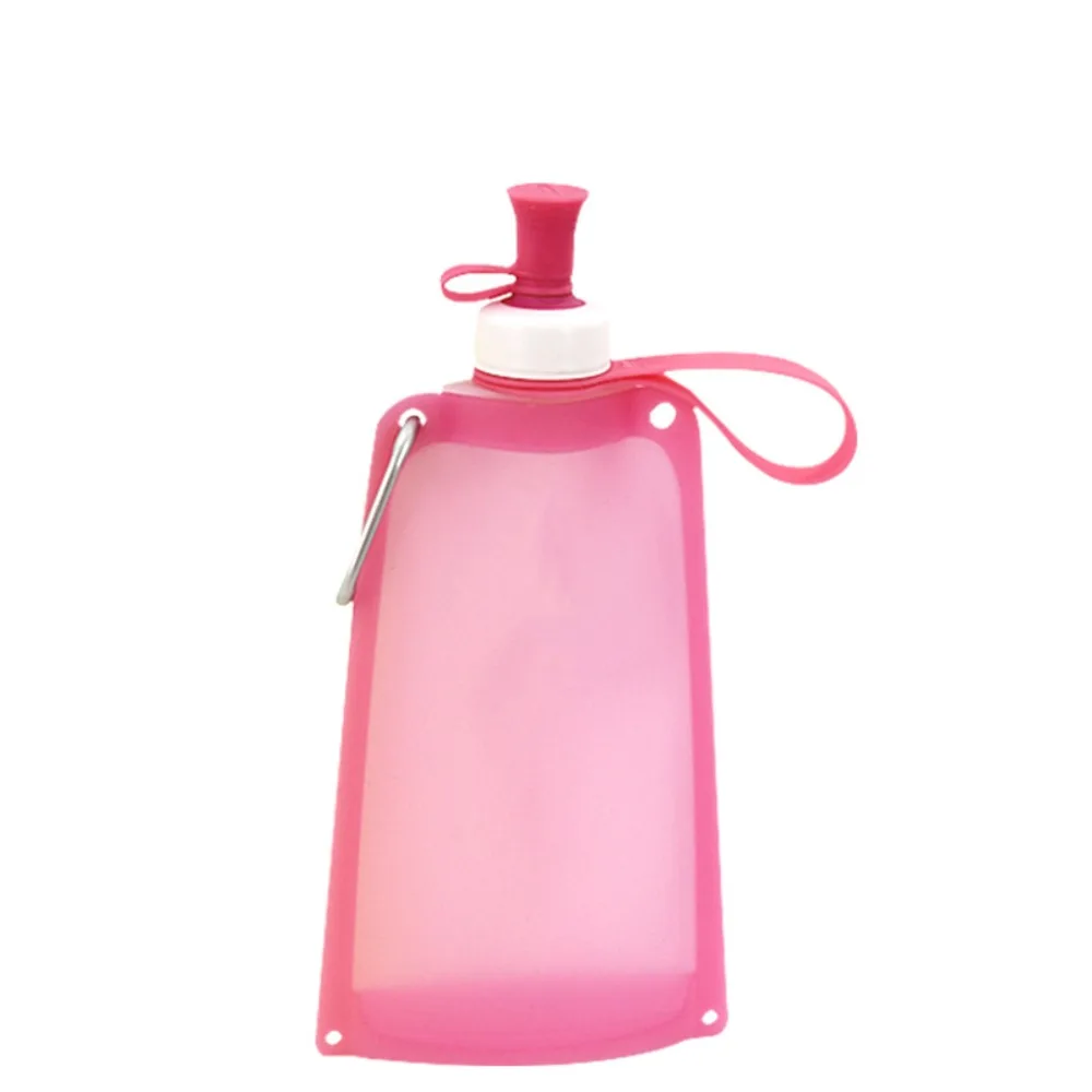 

550ml Folding Water Cup Silicone High Temperature Resistant Sports Kettle Space Saving Collapsible Tea Coffee Cup Outdoor