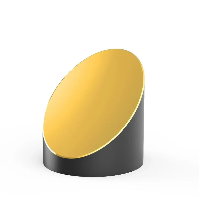 Gold-plated non-porous off-axis parabolic mirror beam of light collimation, surface mirror, protective gold film