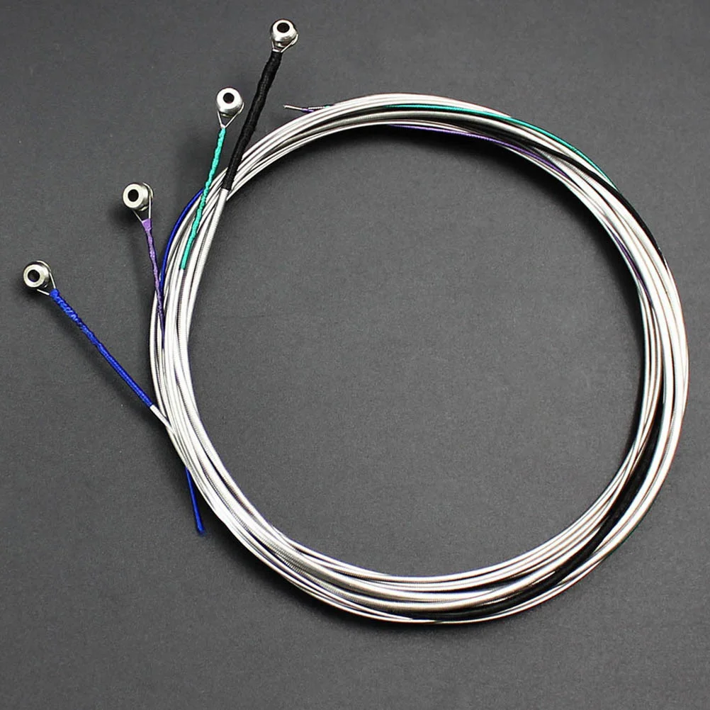 

4 Pcs Strings Stainless Steel Nickel Silver Replacement Accessories Cello Strings for Violoncello Strong Durable