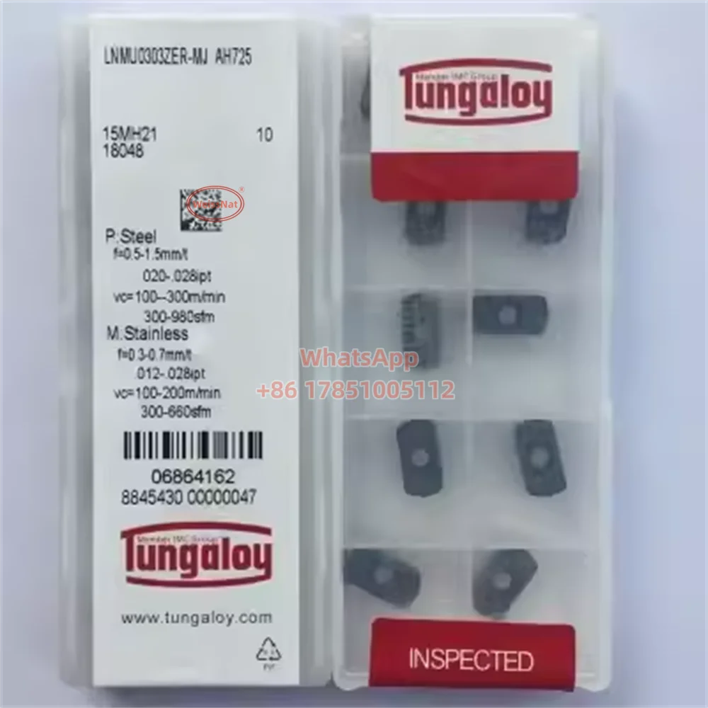 

TUNGALOY LNMU0303ZER-MJ AH725 Carbide Insert LNMU Inserts