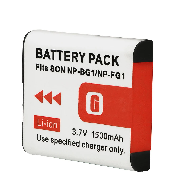 1500mAh NP-BG1 NP-FG1 NPBG1 Rechargeable Li-ion Digital Camera Battery For Sony DSC H3 H5 H7 W70 W80 WX1 NP BG1 FG1 Battery