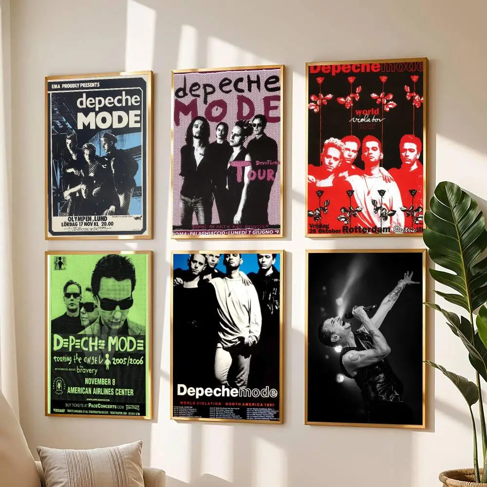 band D-Depeche Mode-E Poster Modern Wall Decal for Living Room Cafe Office Bar and Bedroom
