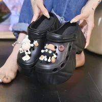 Women's Slippers 9CM High Platform Garden Fashion Clogs Shoes Women's Slippers Thick Bottom EVA Sandals Summer Girls Slippers - Image 5