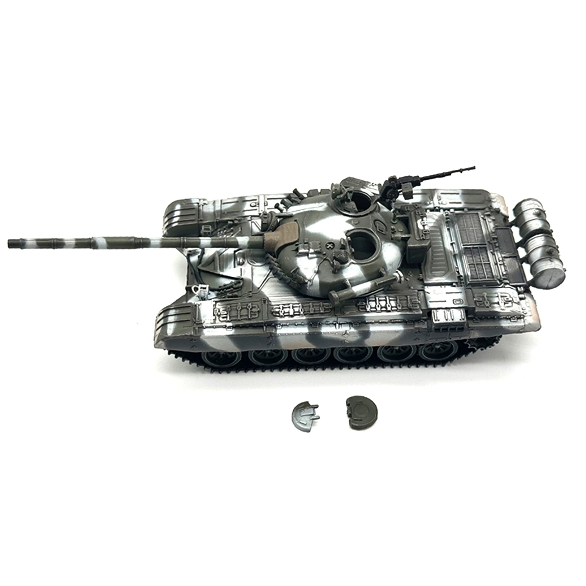 1: 72 AR Russian T-72A T72 Main Battle Tank Model Guard Snow Camo Coating Finished product collection model