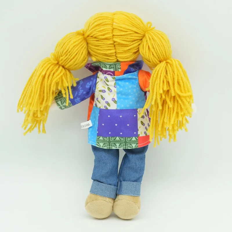 Little Dolly Parton Coat Of Many Colors 30CM Plush Doll Colorful Patchwork Jacket Denim Outfit Soft Plush Figure Gift For Fans