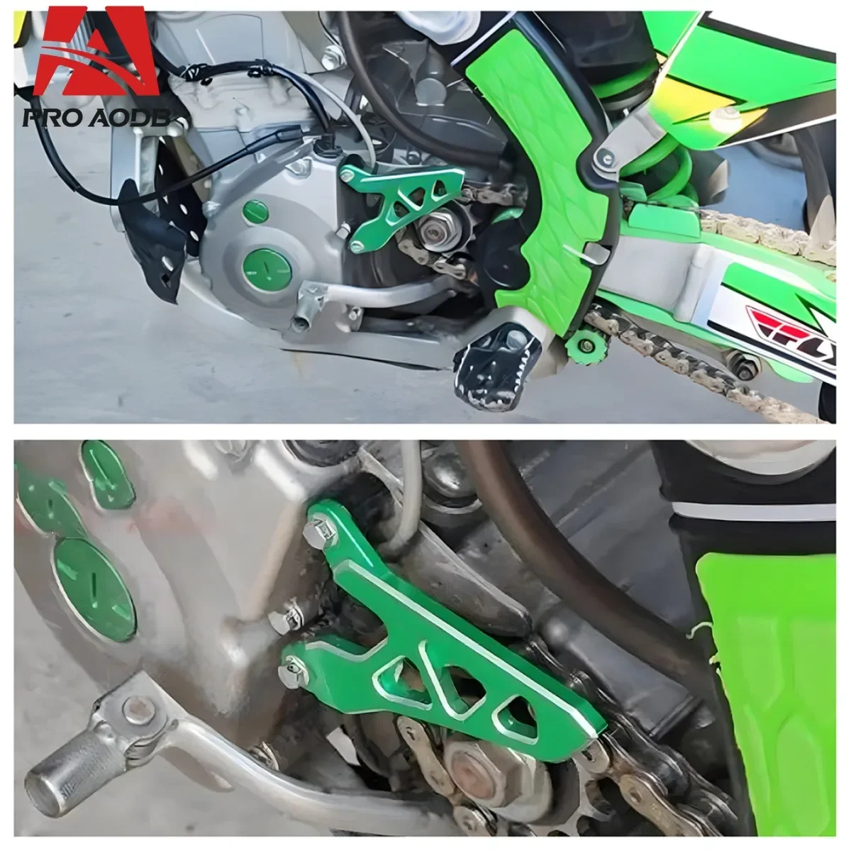 For Kawasaki KX125 KX250 KX250F KX450F KLX250 KX 125 250 250F 450F EX/SR Motocross Front Sprocket Cover Chain Protector Guard