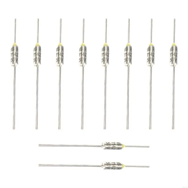 Pacote 10 pontos corte térmicos metal fusíveis térmicos para transformar o motor Electric Industrial Metal Metal Cask
