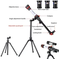 Telescopio astronómico profesional de gran aumento para niños, binoculares Monocular para observación de estrellas, ayuda para la enseñanza