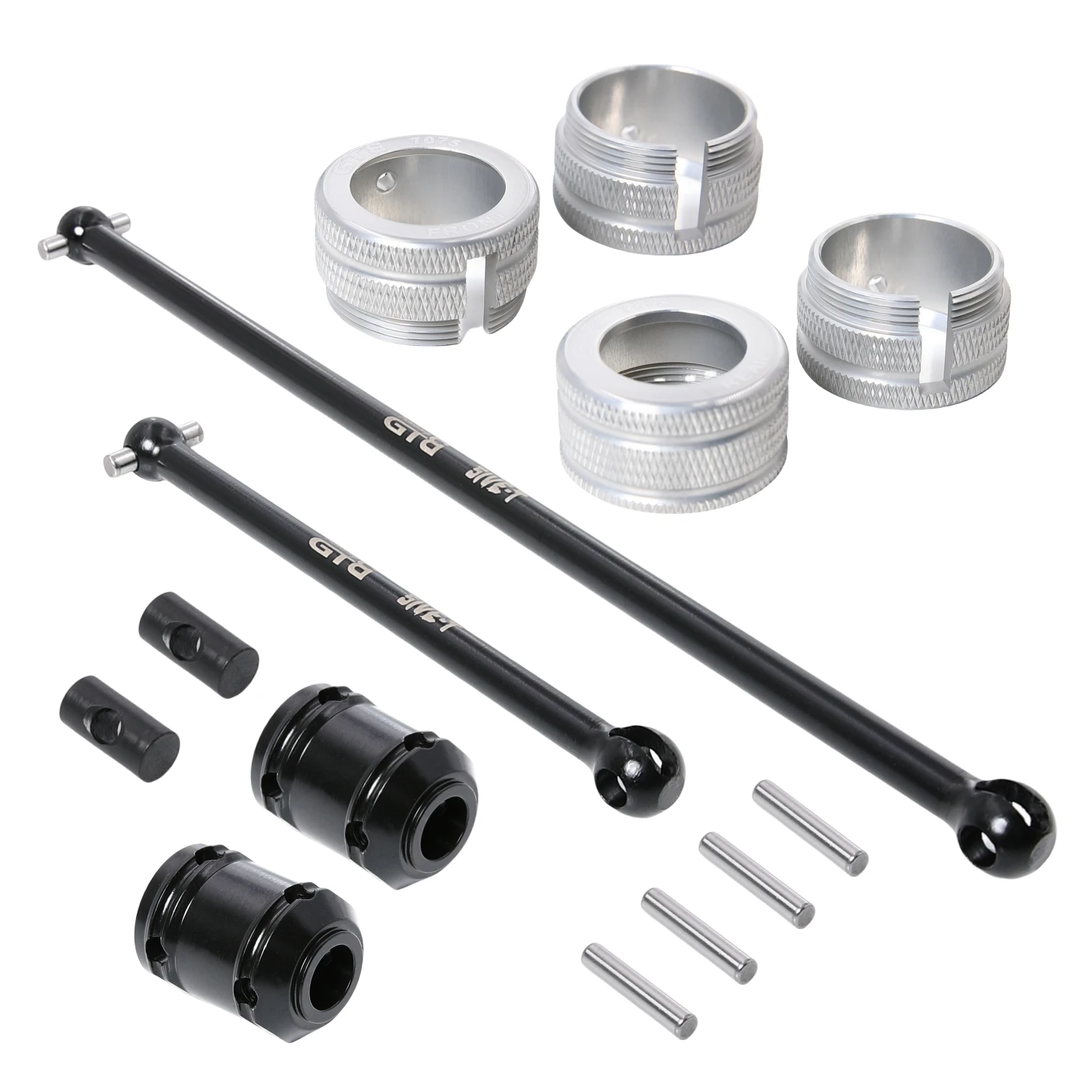 GTB CNC Steel Front Rear Center Driveshaft for 1/5 RC Car Losi 5ive T V1.0 Replacement Part