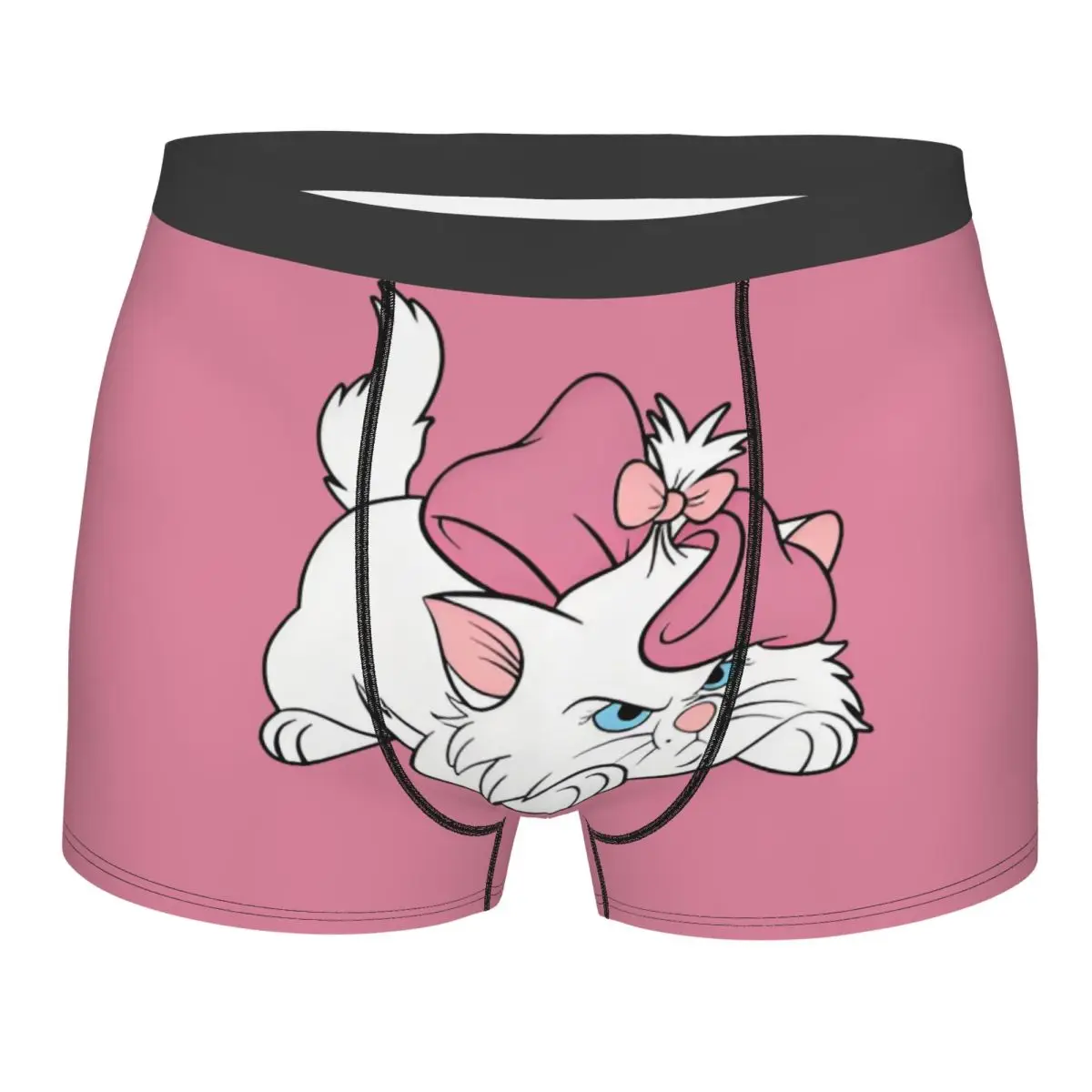 

Нижнее белье Aristocats на заказ, мужские эластичные трусы-боксеры Angry Cats, шорты, мягкие трусы для мужчин