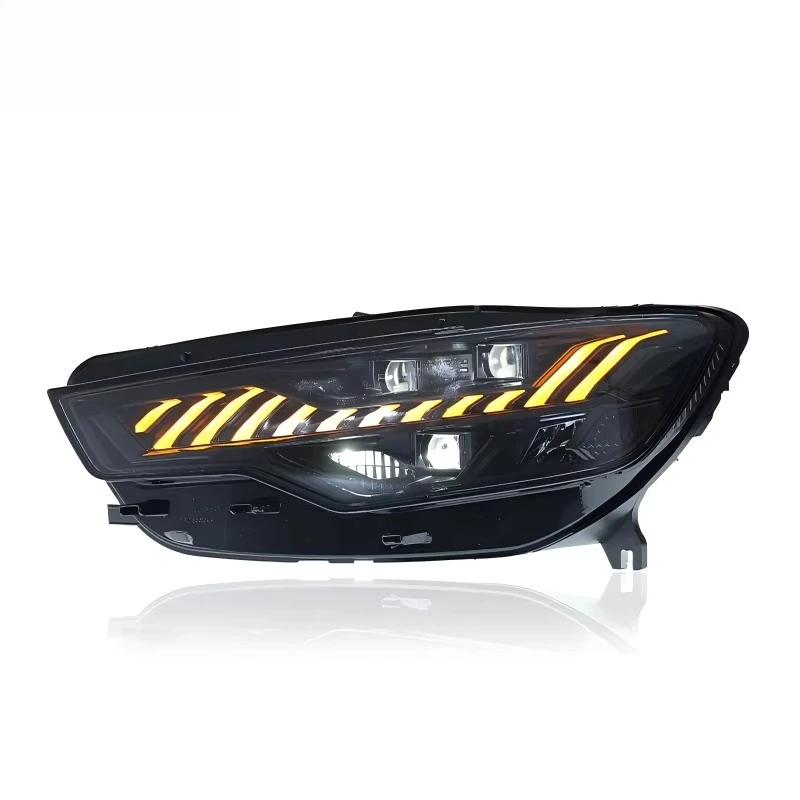 -For 2012-2015 A6 C7 Upgraded RS Style LED Headlight Assembly Sequential Turn Signal*