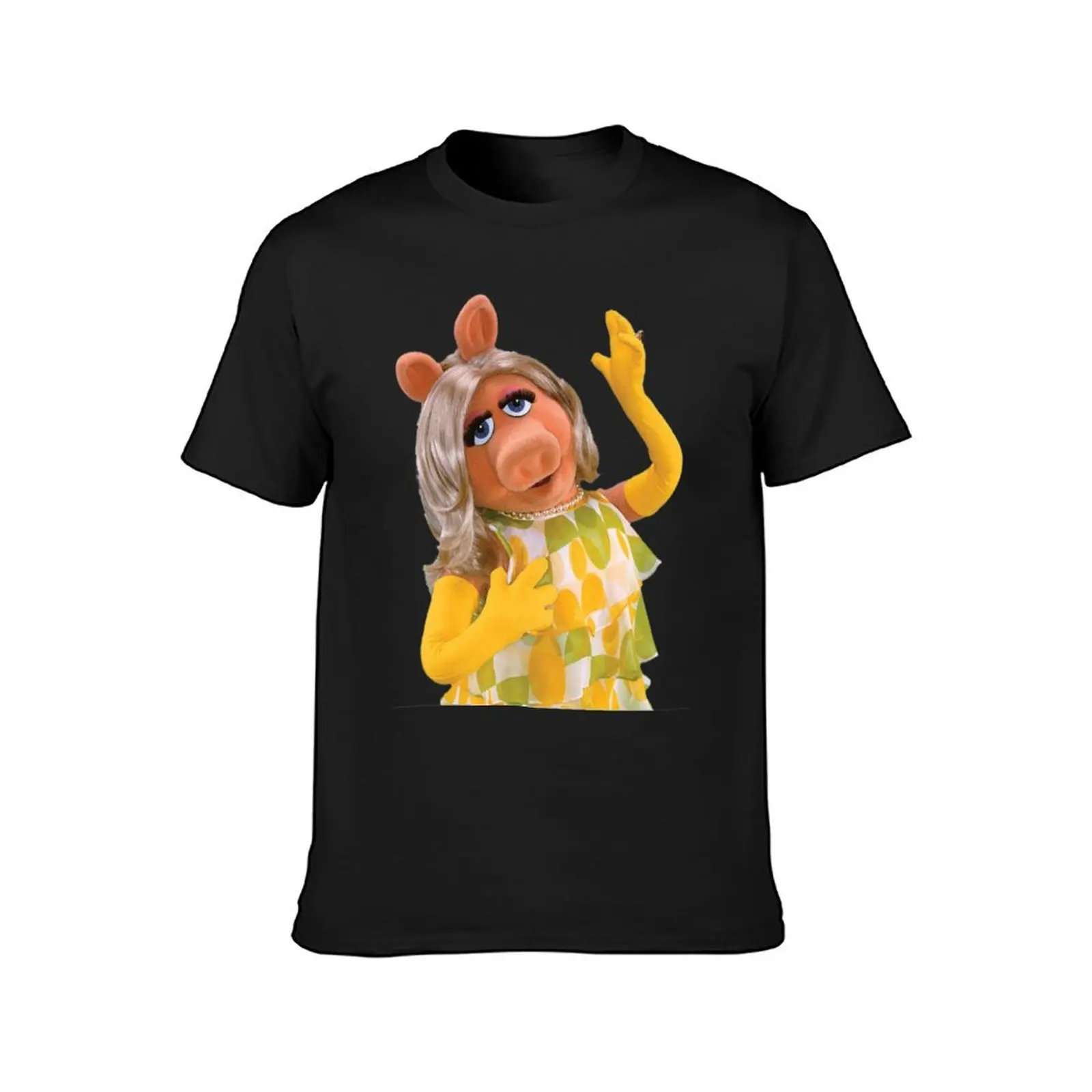 STAR OF THE SHOW PIGGY T-Shirt funnys summer top blacks new edition Men's clothing