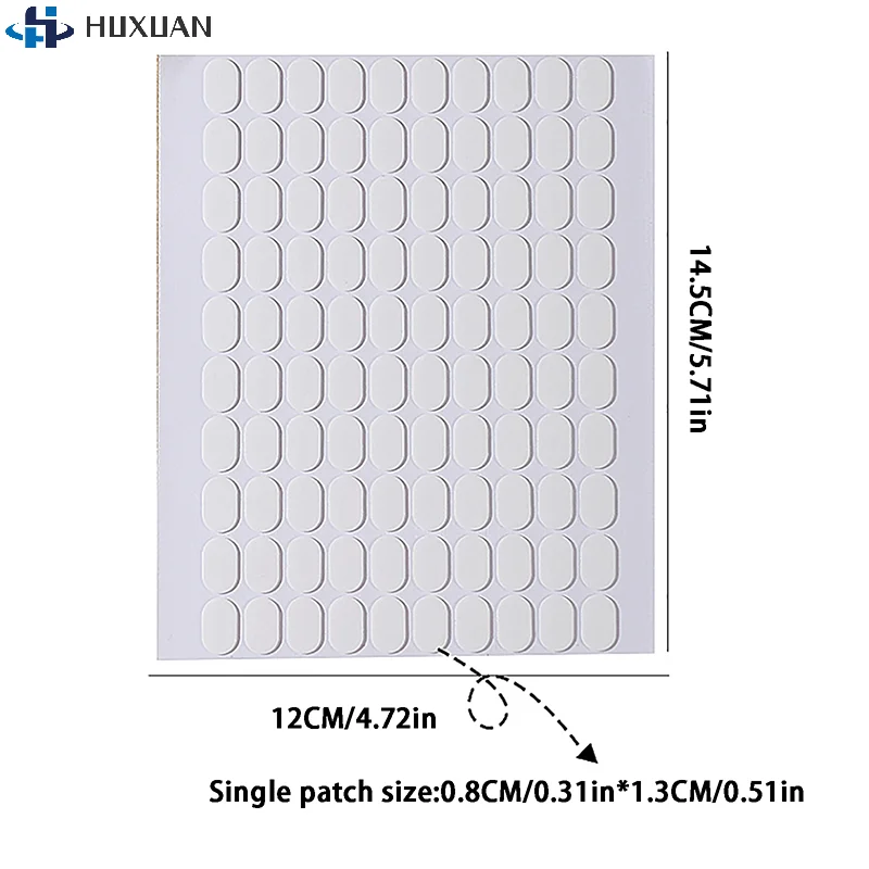 100Pcs Traceless Transparent Nail Double-side Adhesive Tape For False Nails Display Stand Tools Manicure Strip