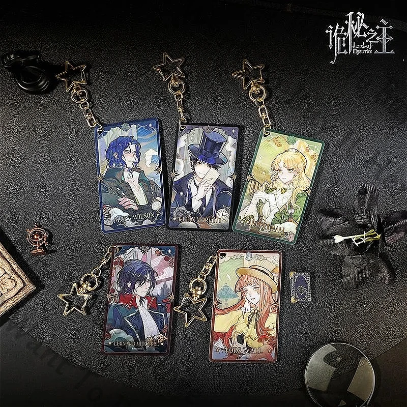 Anime Señor de los misterios Leónard Mitchell Klein Moretti Audrey Hall Amon Cosplay llavero acrílico de dibujos animados llavero Widget regalo