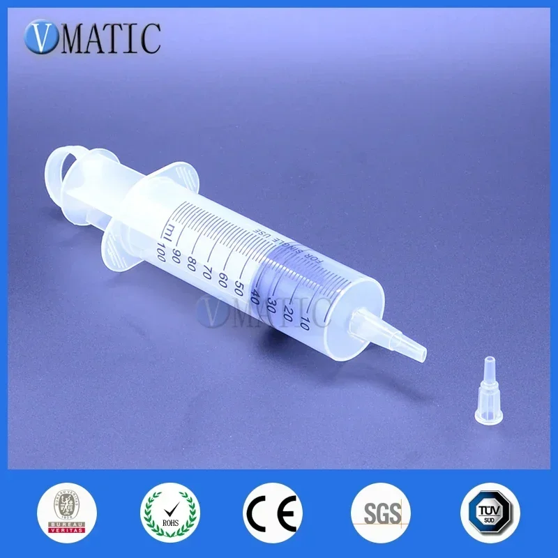 Free Shipping Large Big Giant 100ml/cc Syringe Big Mouth + PVC Tube Glue Dispensing Syringe