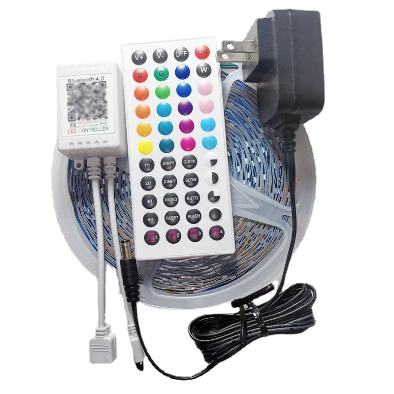 

24V 3535 LED strip/tape lights/lamp beads/ with bluetooth controller and power supply and 44 keys remote controller for DIY