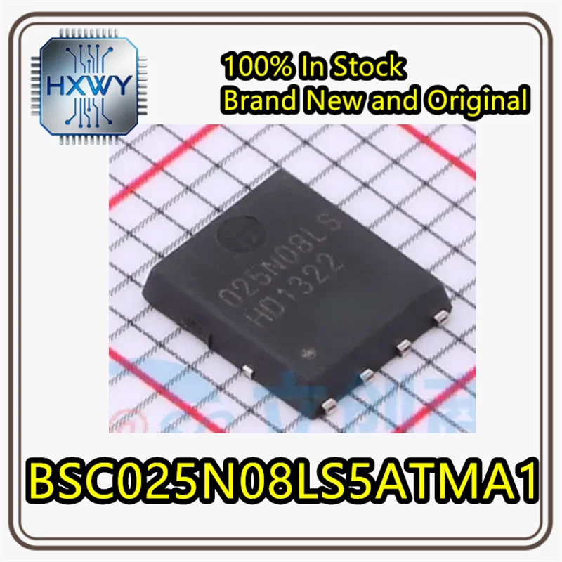 (5/20 pieces) BSC025N08LS5ATMA1 025N08LS TDSON-8 N-channel 80V 100A Brand new original in stock Electronic equipment