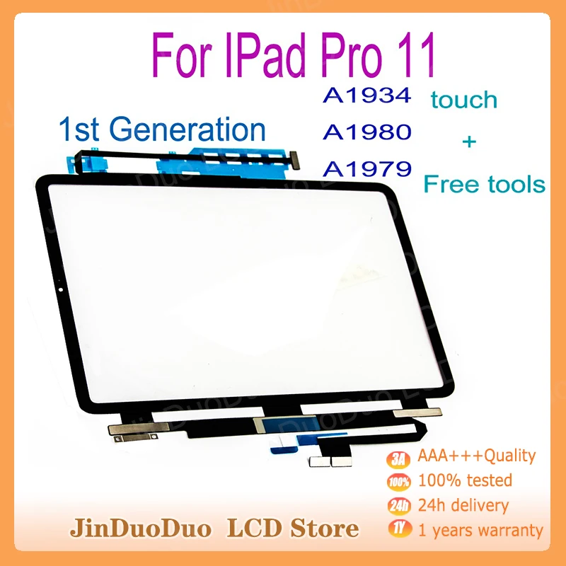 

Newest Touch For iPad Pro 11 1st Generation A1934 A1980 A1979 Touch Screen Glass Digitizer Display Screen Panel Assembly