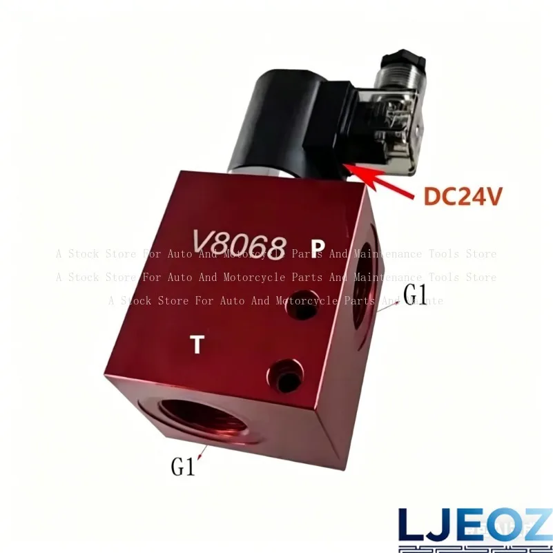1pc 24V Solenoid Valve Hydraulic SV16-20 Normally Closed Pressure Relief Check Valve