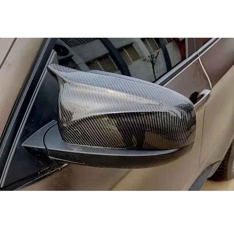 

For BMW X5 X6 E70 E71 2007-2013 Upgrade Shells Rearview Cap Real Carbon fiber rear view mirror case cover Car Accessories