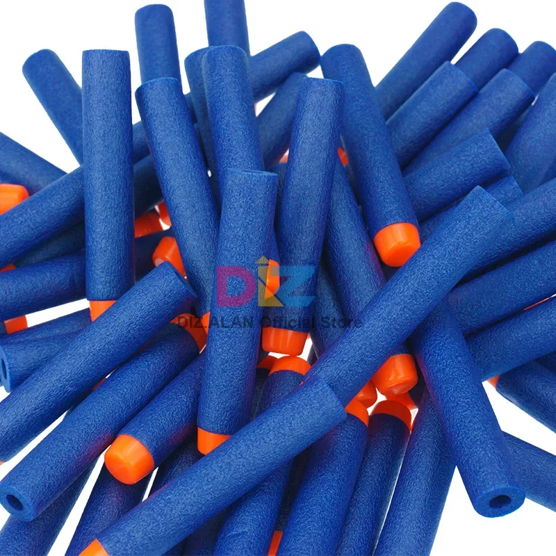 Refill Pack For Nerf N-Strike Elite Blasters Eva Foam Bullets Solid Flat Darts Soft Hollow Hole Head 7.2cm Toy Gun Accessories