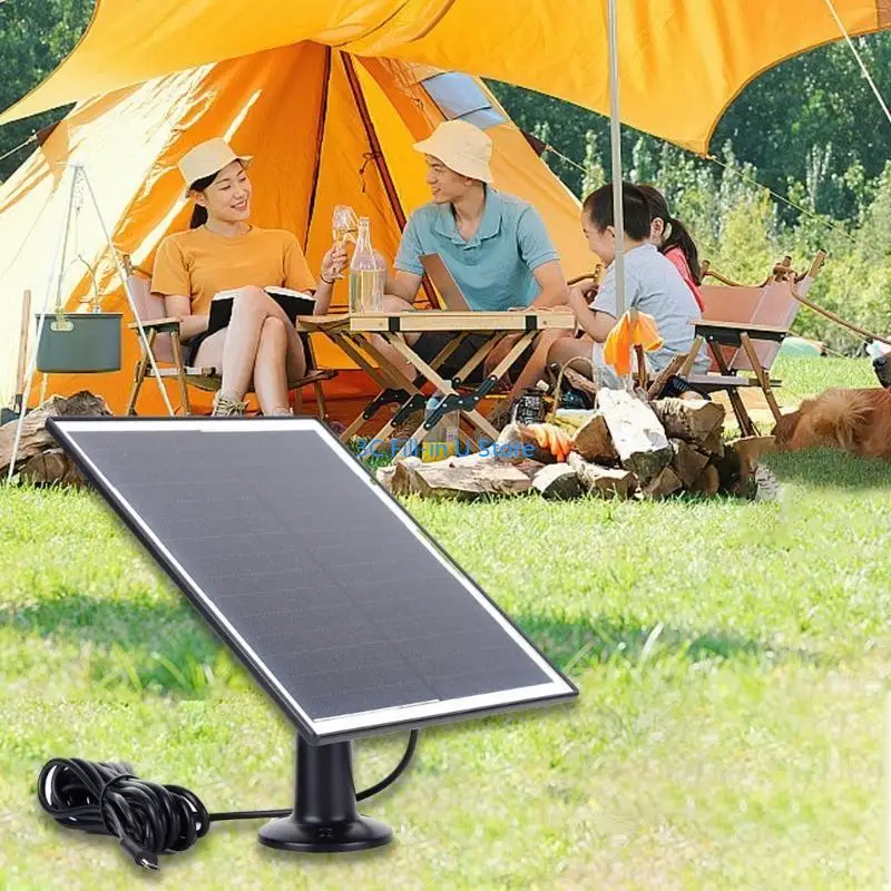 

G8TA Renewable Energy 6W 5V Солнечное зарядное устройство с типом C для наблюдения камеры Водостойкая солнечная панель