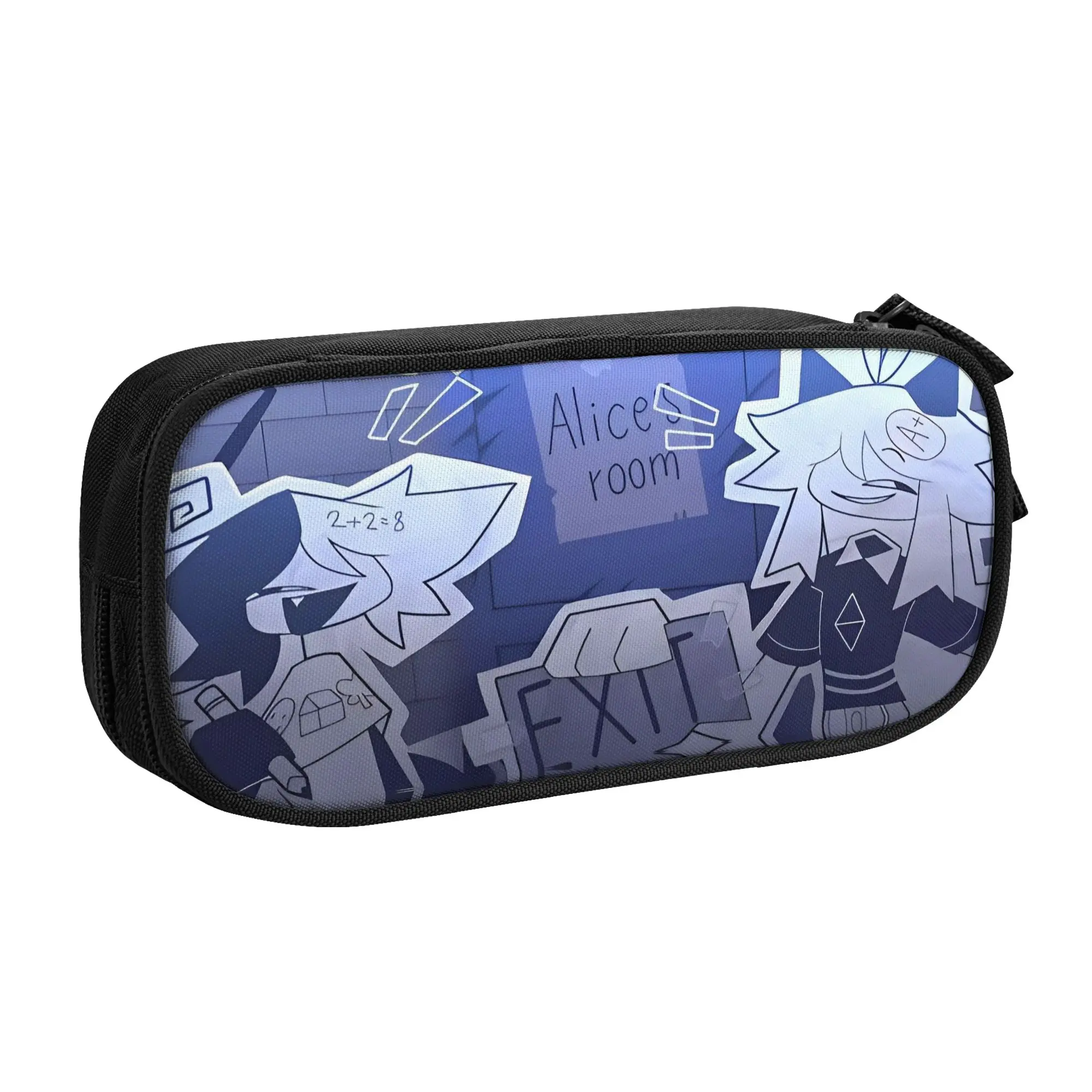 Cartoon Anime Miss Circle Pencil Case Classic  Fundamental Paper Education Pen Box Bags Kids Big Capacity Supplies Pencil Pouch