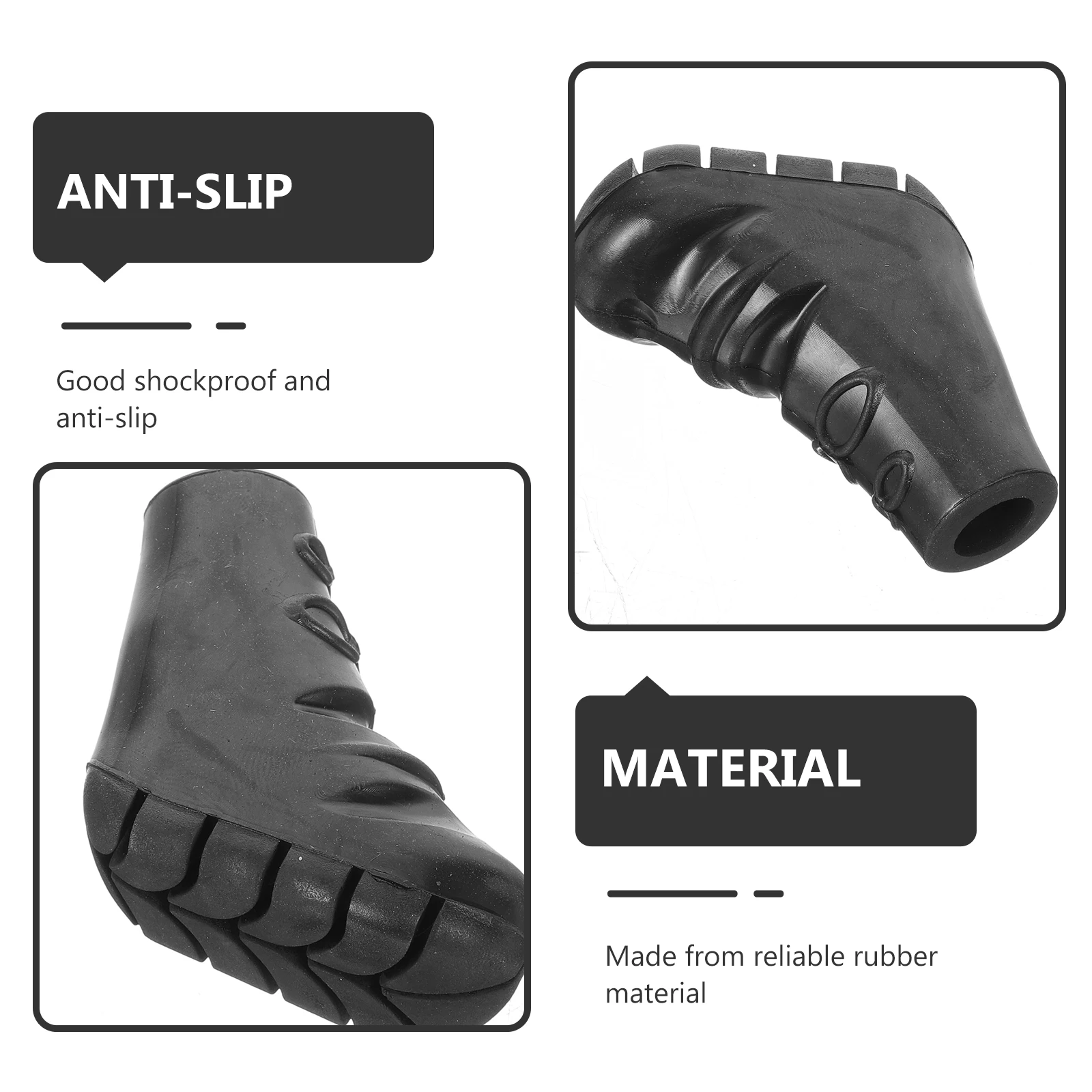 

Trekking Pole Cover Foot Pads Hiking and Walking Accessories Poles Stick Crutches Sticks End Cap Rubber Tips on