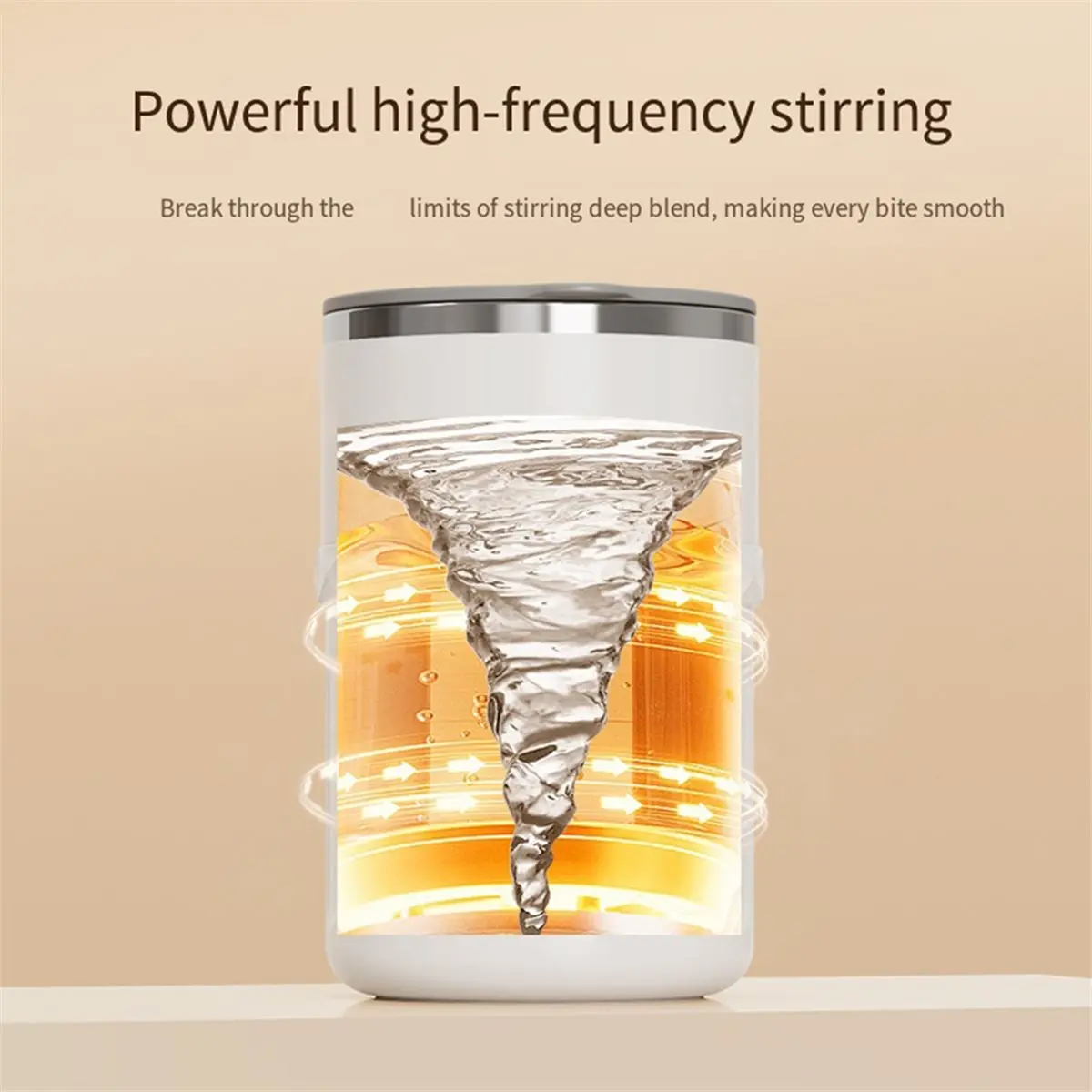 

Кружка-миксер из нержавеющей стали с автоматическим перемешиванием, перезаряжаемая, с крышкой, для горячих напитков