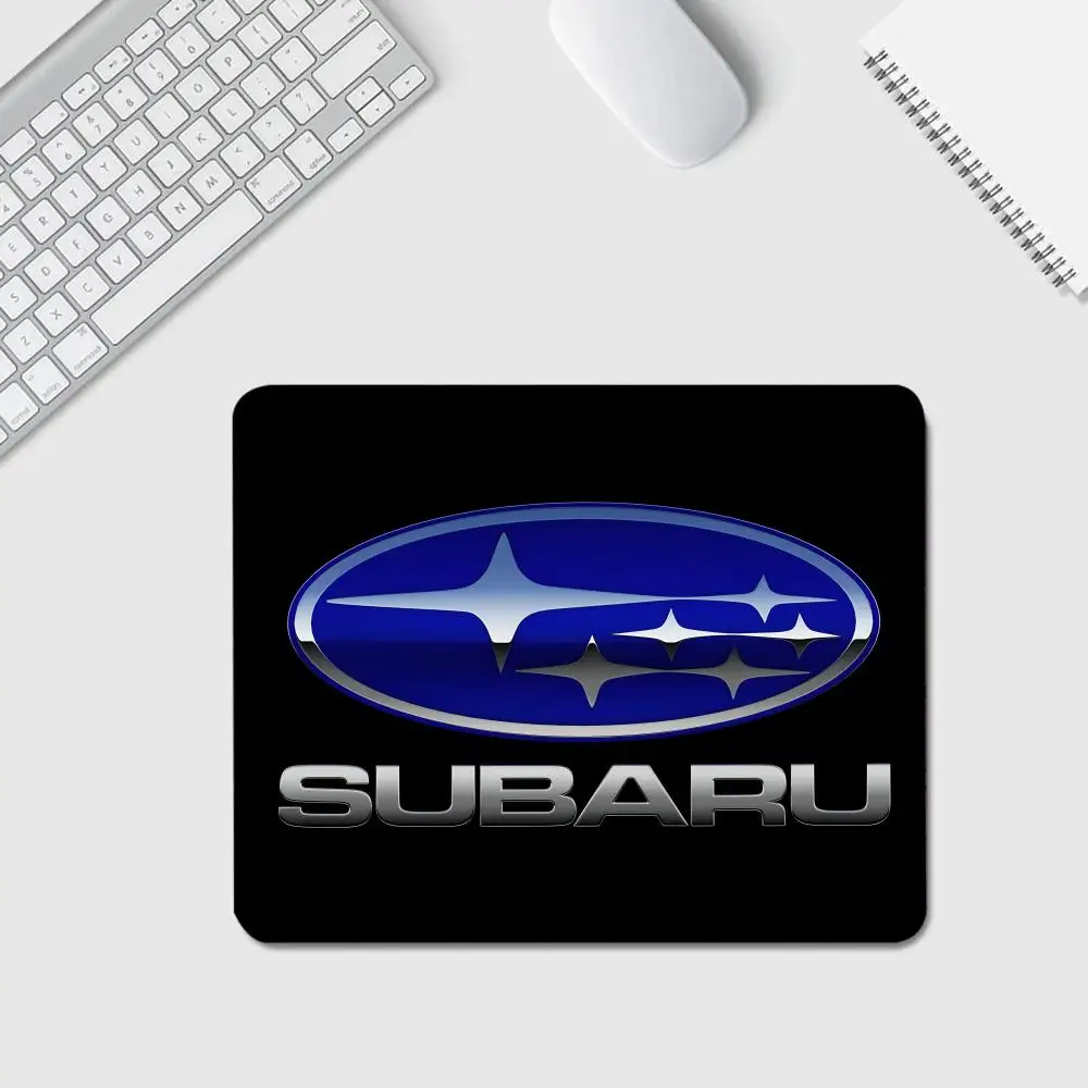 Is Car S-Subaru Logo MAISTO Mouse Pad Anime Game Mouse Pad High Quality Small Desk Pad Rubber Laptop Desk Pad