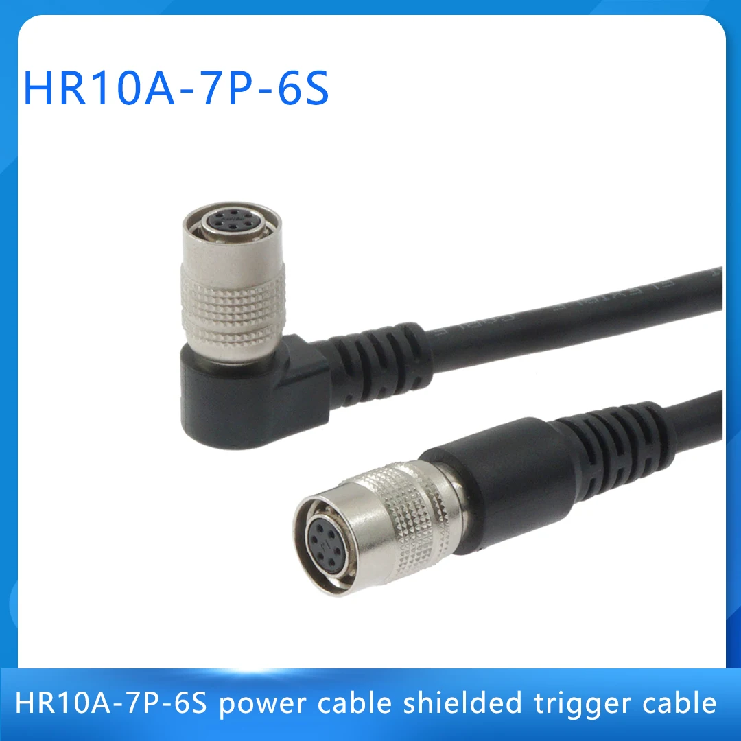 

Hirose 6 core High flexibility drag chain industrial camera trigger line Hirose hr10a-7p-6s elbow extension cord