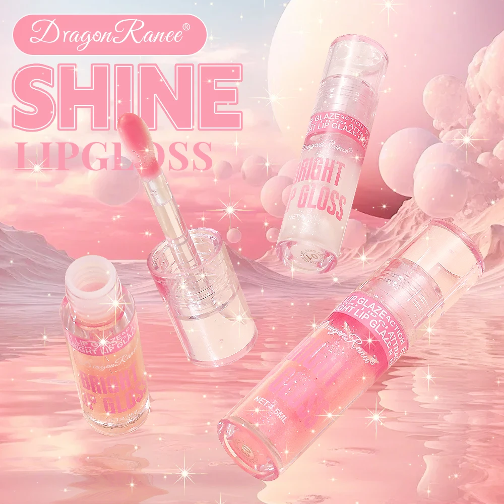 Błyszczyk do ust, Olejek do ust, Nawilżający i odżywczy balsam do ust z delikatnym połyskiem, Błyszczyk do ust do makijażu świątecznego, Błyszczyk do ust do lekkiego makijażu, Olejek do ust