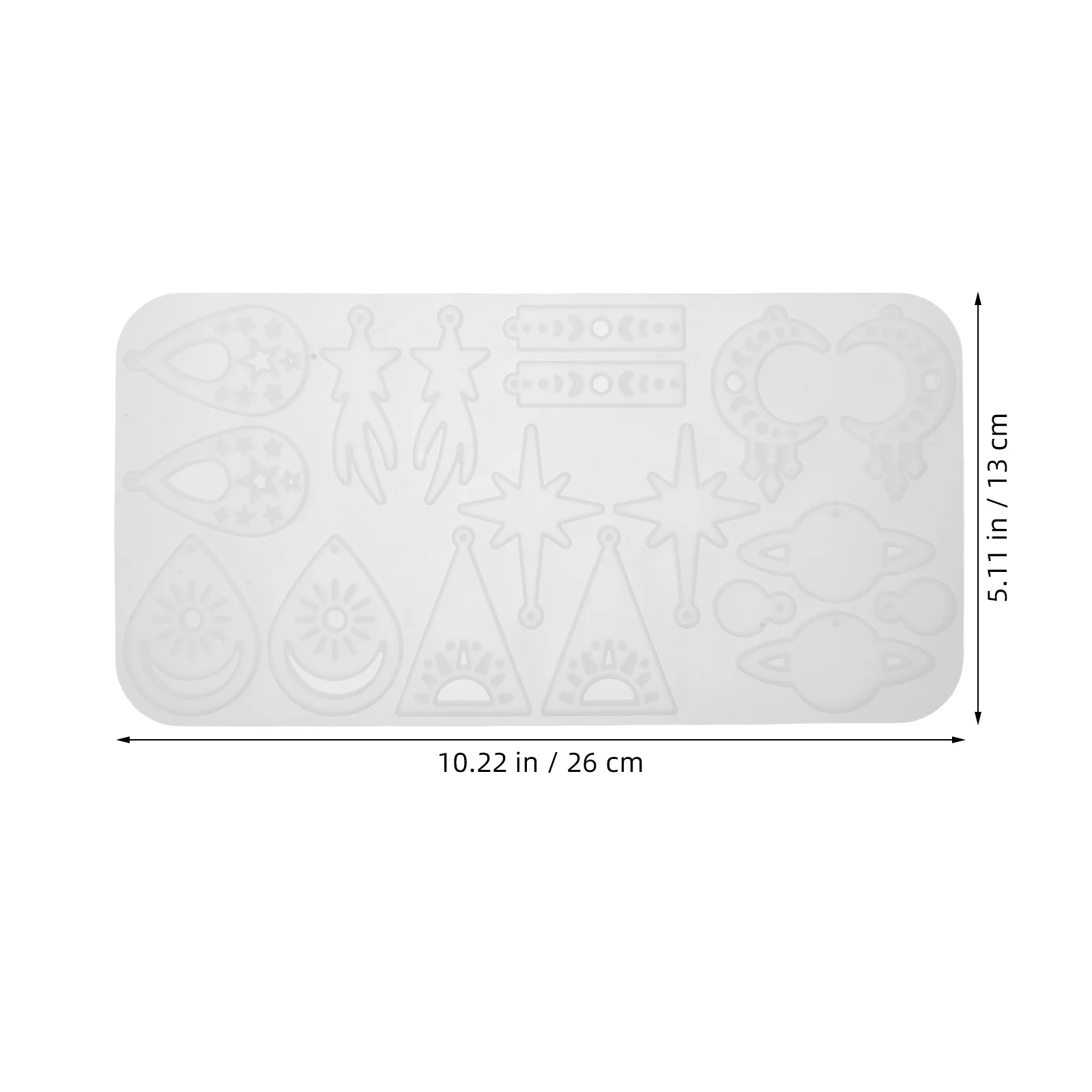 لتقوم بها بنفسك نجمة القمر على شكل الراتنج قوالب سيليكون أقراط قلادة المفاتيح الايبوكسي صياغة مستلزمات صناعة المجوهرات التصاميم الإبداعية