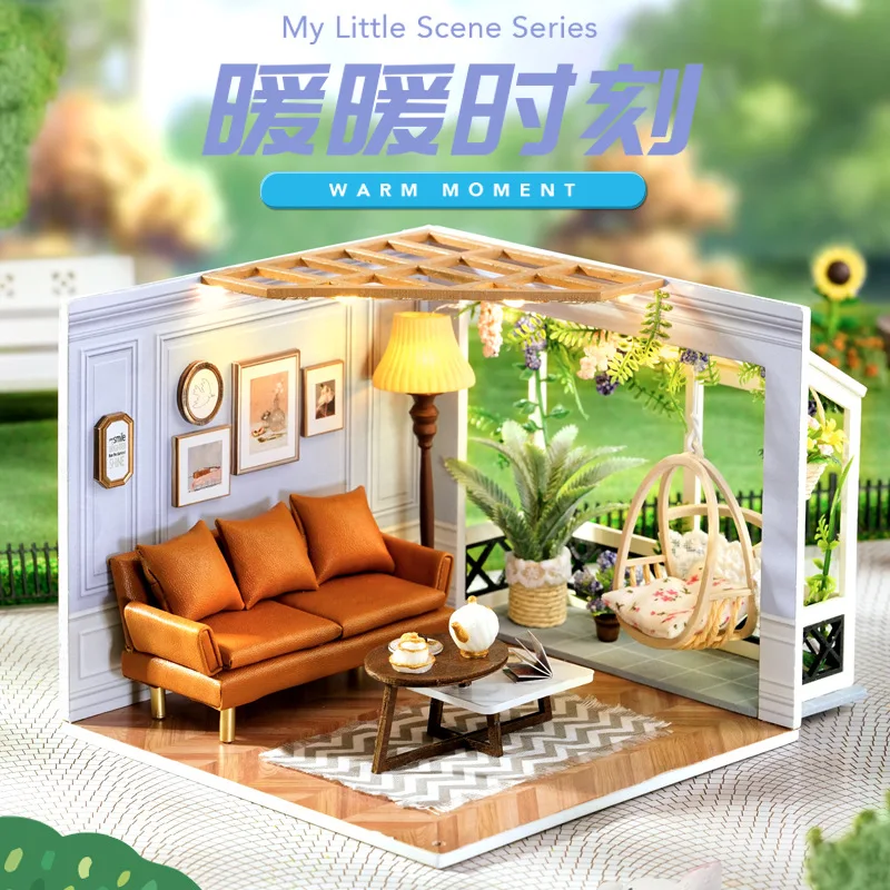 DIY Hut Small Scene Miniature 3d Three-dimensional Building Model Combination House Creative Gift Adult Children's Toys