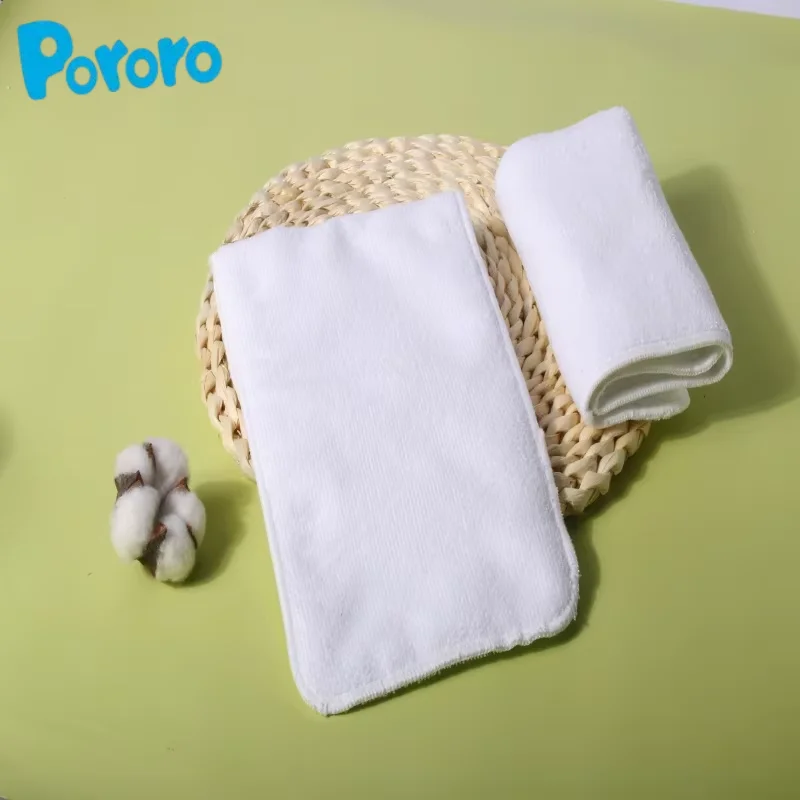 17×41cm Kids 4‑Layers Microfiber Cloth Diaper Inserts Super Absorbent Reusable Soft Comfortable Leak‑Proof Washable Nappy Liners