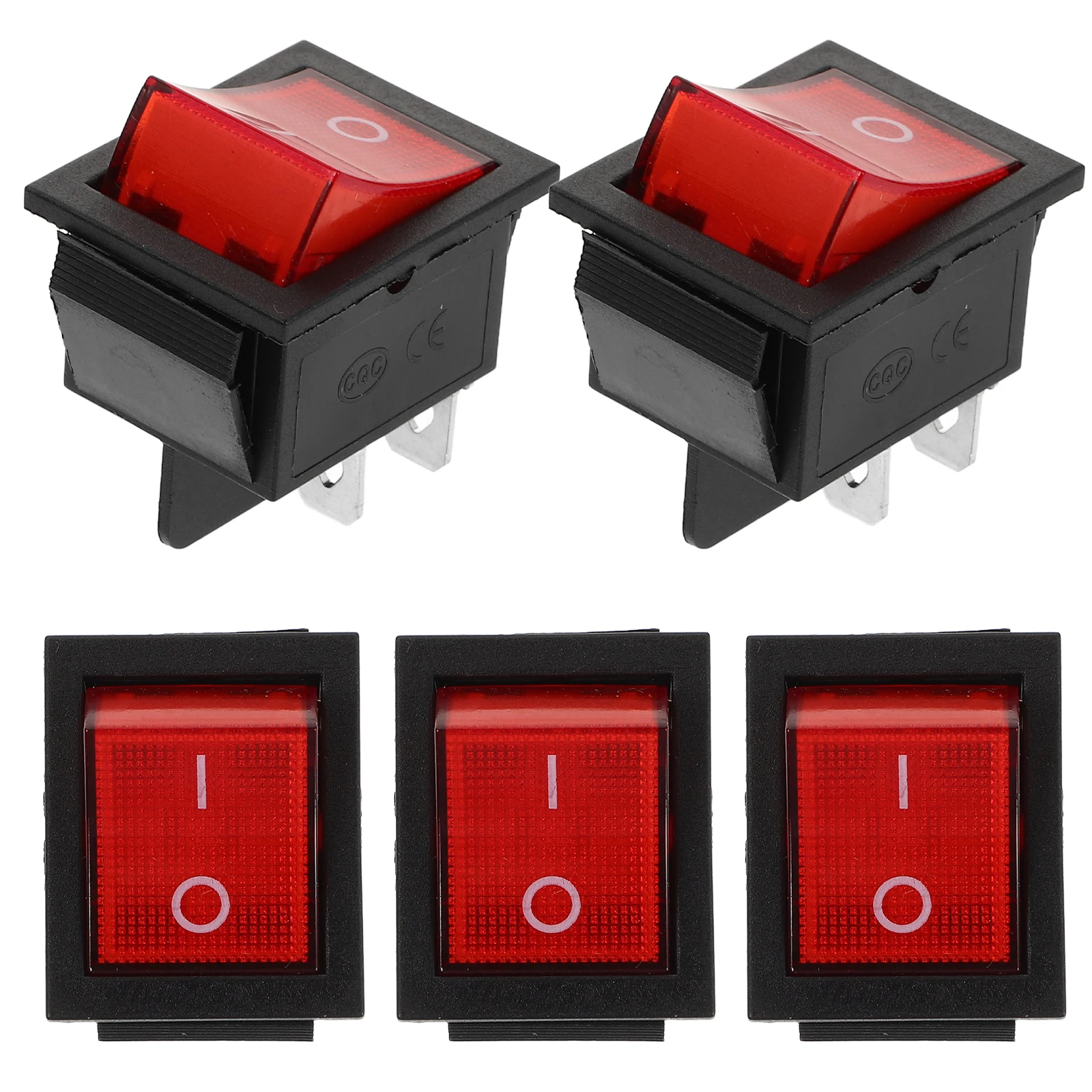 

5pcs Boat Switch High Low Voltage Marine Generator Electric Toggle Power On Off Rocker Replacement Brake Light Momentary