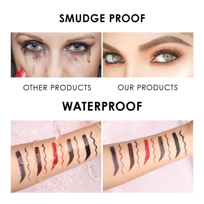 FOCALLURE Waterpoof Make-Up Augenbraue Gel Creme Lang Anhaltende Farbe Eyeliner Gel Schönheit Sexy augenbrauen Farbton Kosmetische