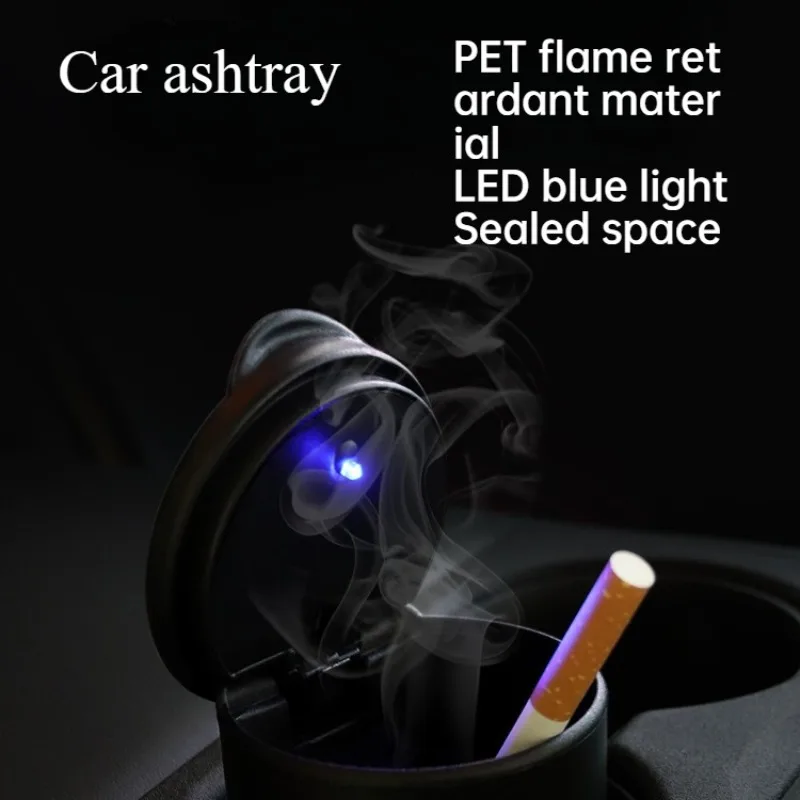 Portable Car LED Ashtray Universal Auto Ashtray Cigarette Ash Holders Cup Car Interior Decor Accessories Interior Cigar Ashtray