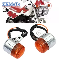 4X Motorcycle Turn Signal Indicators Turning Amber Blinker Flash Lamp for Honda Dax ST CT Z50 50 70 125cc Front Rear Tail Light