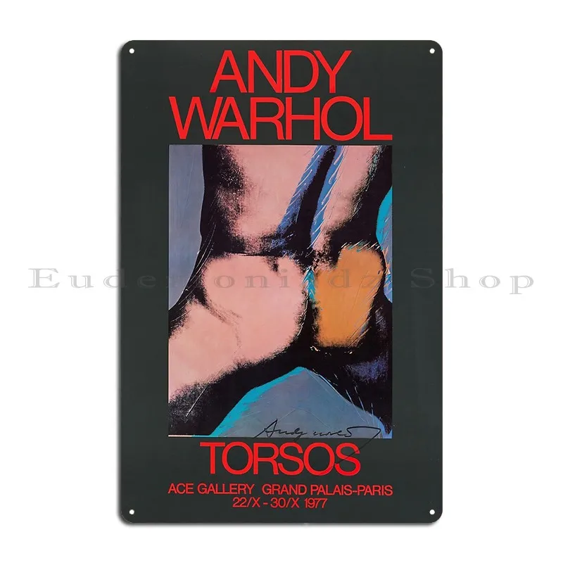 Torsos Vintage Art Exhibition Advert 1977 Metal Plaque Personalized Classic Wall Decor Retro Create Tin Sign Poster