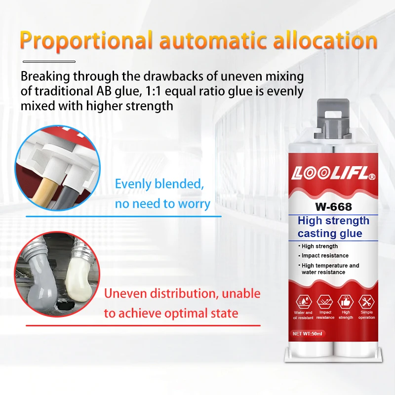 Metal Repair Glue, 1.76 oz Waterproof Epoxy Casting Adhesive, The Strongest Welding and Liquid Filler for Metals,Stainless Steel image 3