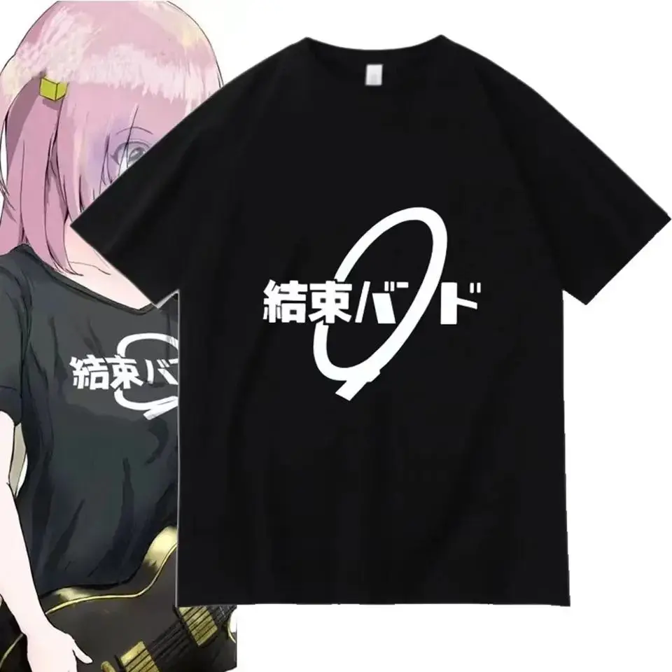 

Unisex Anime Cos BOCCHI THE ROCK Hitori Gotoh Ljichi Nijika Cotton Casual Short T-Shirt Tees Men's Women's Short Sleeve