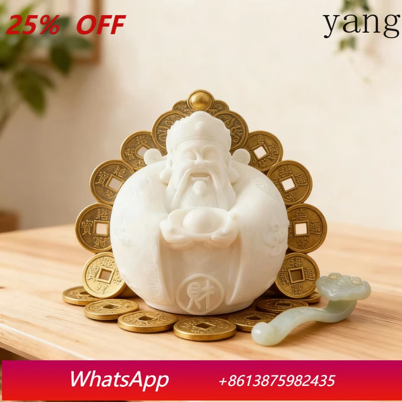 

LTT God of Wealth Desktop Ornament Home Office Buddha Statue Lucky