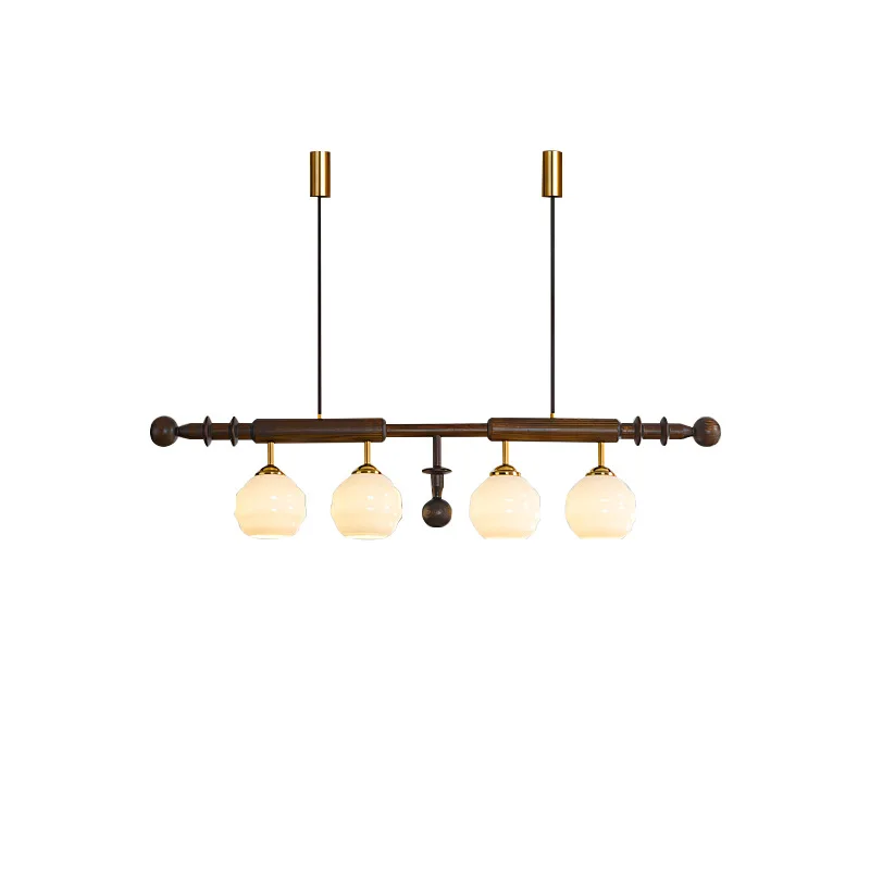 

Dining table strip lamp medieval wabi wind chandelier French Japanese restaurant