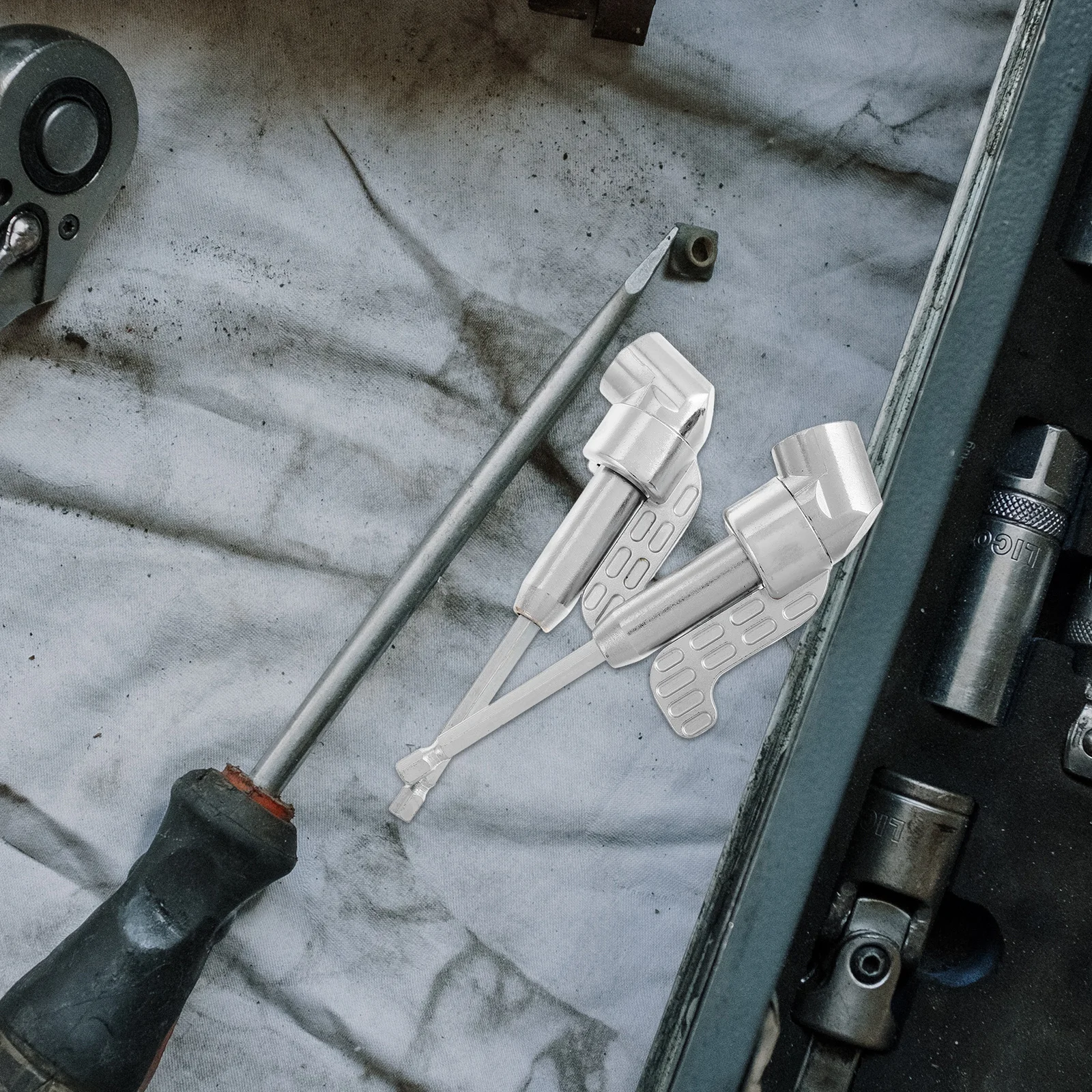 

2Pcs Right Angle Drill Adapter Holder Electric Screwdriver Attachment for Automotive Home Repair Extension