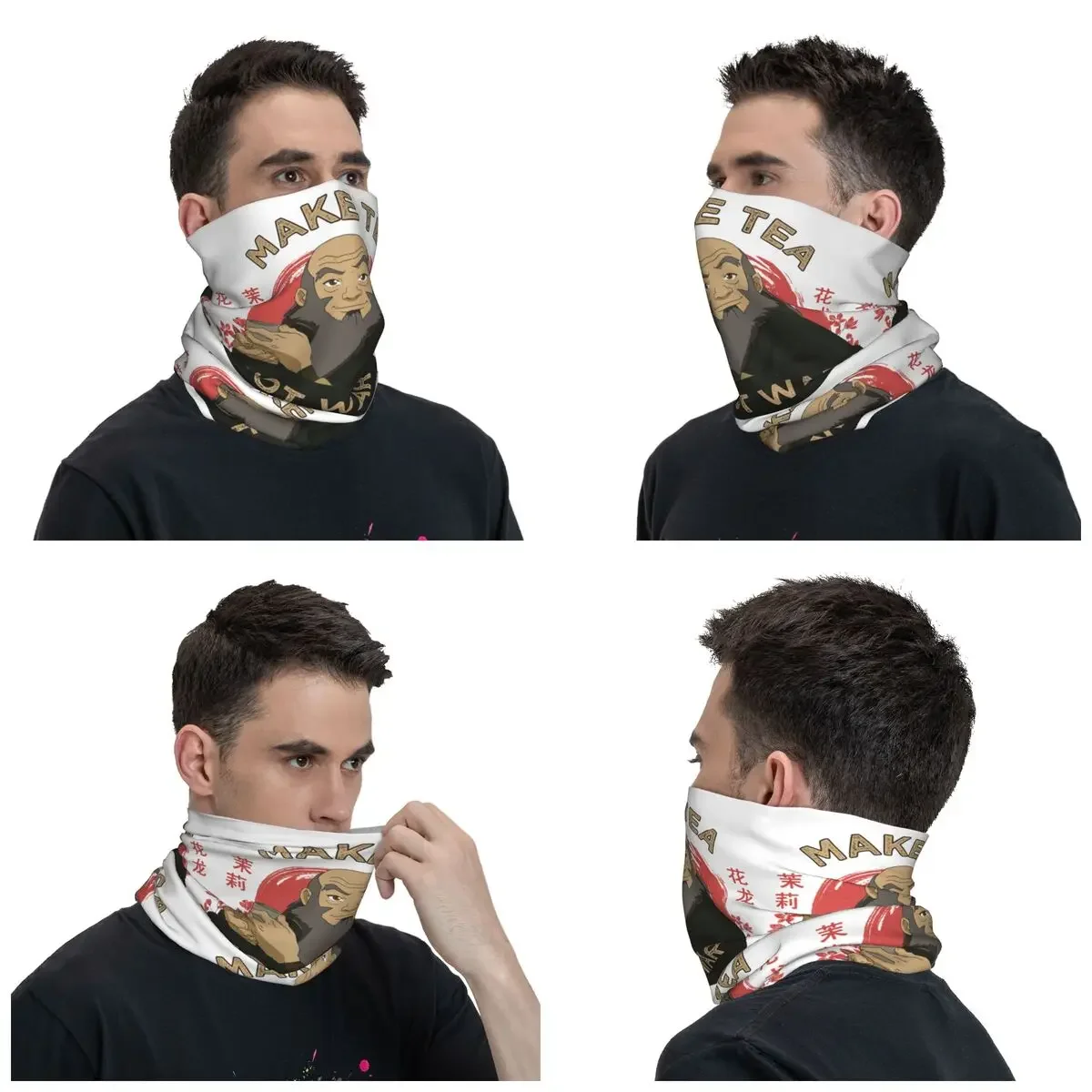 The Last Airbender Bandana Neck Cover Printed Iroh Make Tea Not War Balaclavas Face Scarf Warm Headwear Running Adult Winter