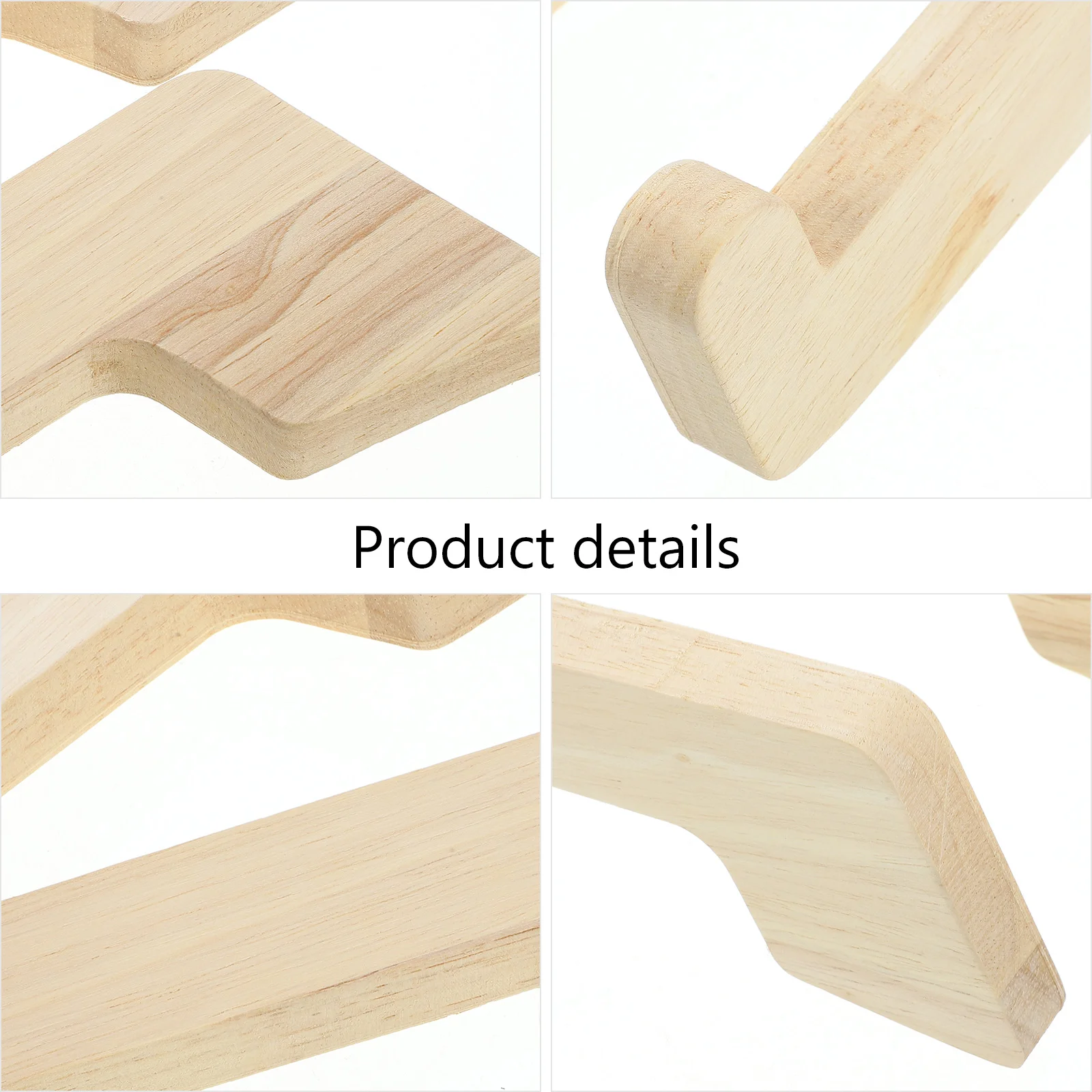 2 Pcs Computer Bracket Wooden Laptop Stand Table Notebook for Desk Holder Mount